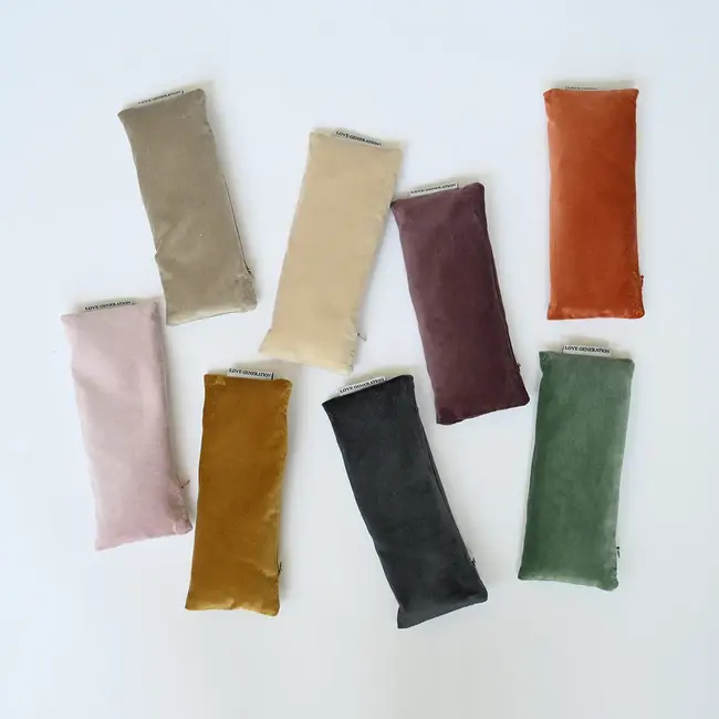 Velvet Eye Pillow with Lavender - Night Blue