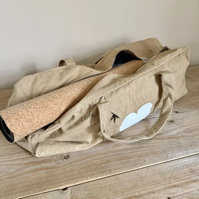 YogaTas  Hartje –  Khaki Canvas