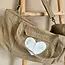 Yogatasche mit Herzmotiv – Khaki Canvas