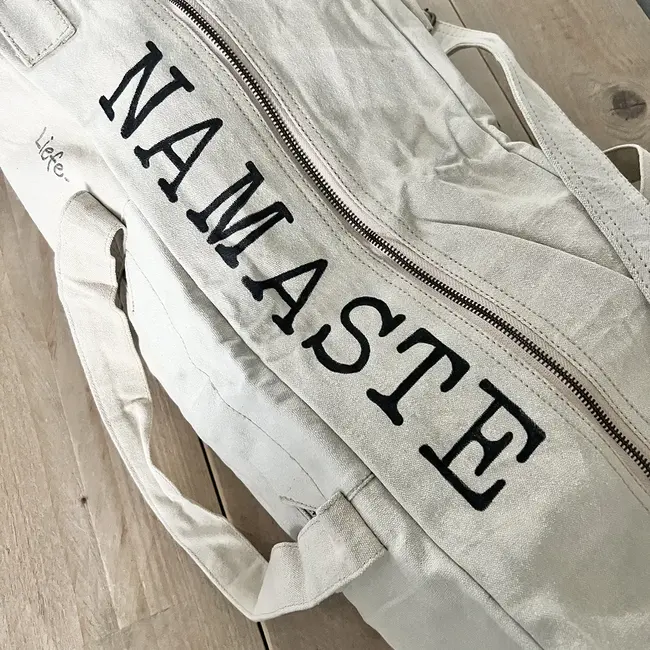 Große Yogatasche Namaste – Vintage Light Canvas