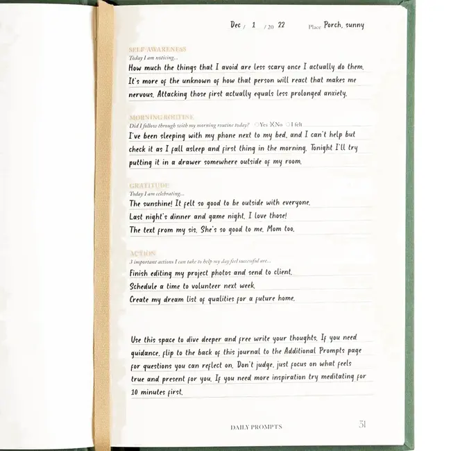 Notes to Mindfulness Journal - Achtsamkeitstagebuch – Sage
