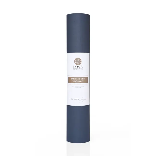 Infinite PRO Yogamat │ PU &  Natuurlijk Rubbber │5mm │ Stone Blue