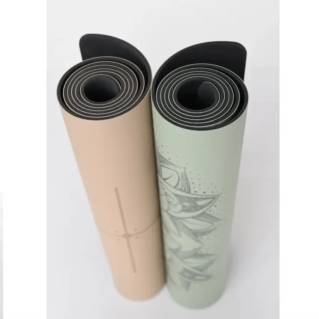 Infinite PRO Yogamat │ PU &  Natuurlijk Rubbber │5mm │ Aligned Within │ Sand