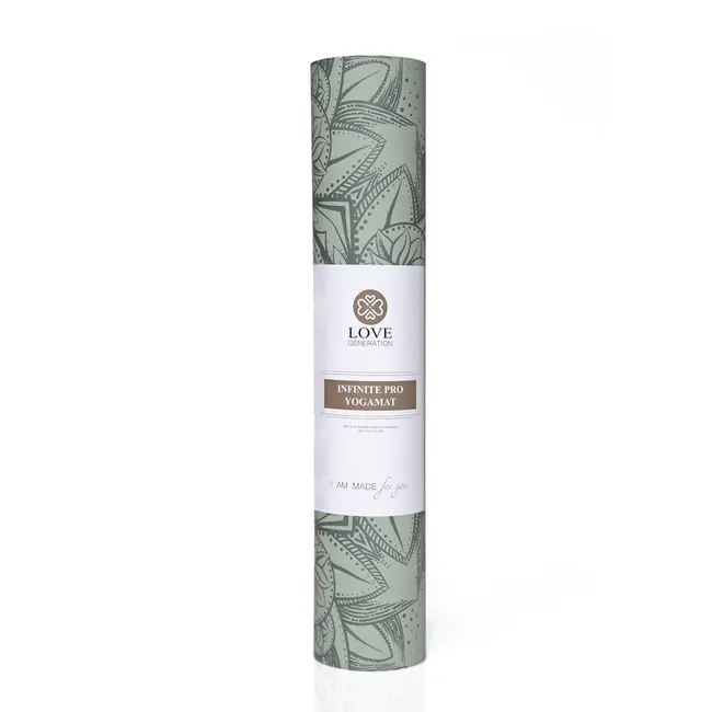 Infinite PRO Yoga Mat │ PU & Natural Rubber │Frequency Code │Sage