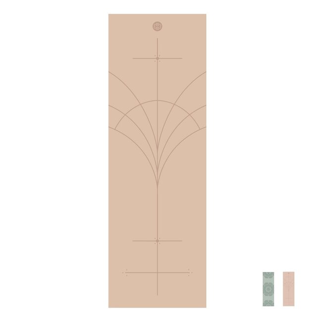 Infinite PRO Yogamat │ PU &  Natuurlijk Rubbber │5mm │ Aligned Within │ Sand
