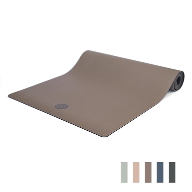Infinite PRO Yogamat │ PU &  Natuurlijk Rubbber │5mm │Velvet Taupe