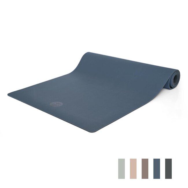 Infinite PRO Yogamat │ PU &  Natuurlijk Rubbber │5mm │ Stone Blue