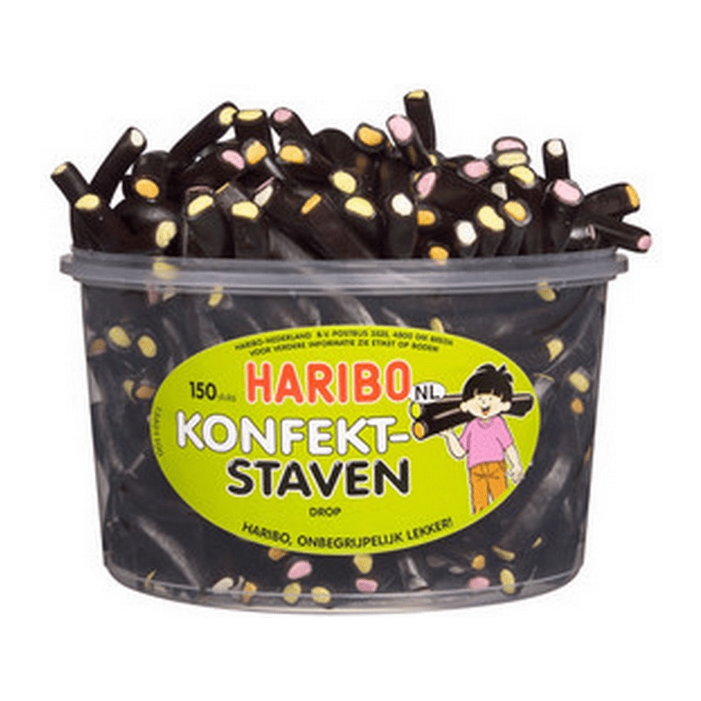 Haribo silo x150 drop konfektstaven 1,2kg