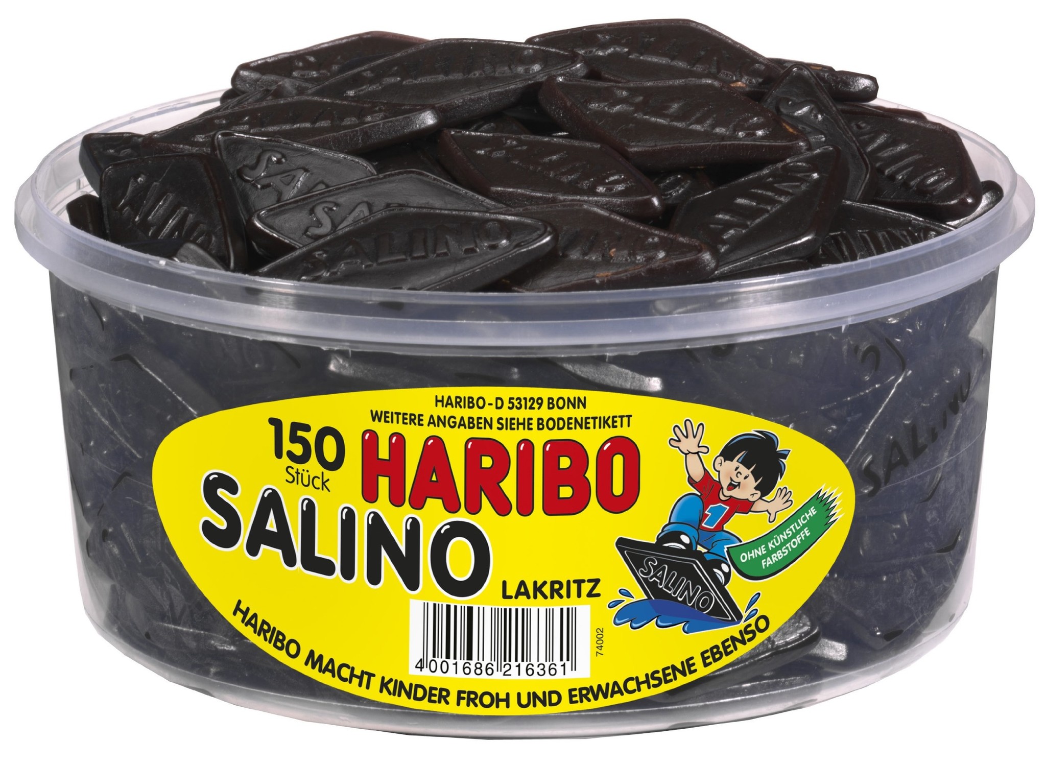 Haribo silo x150 veggie drop salino's 1,2kg