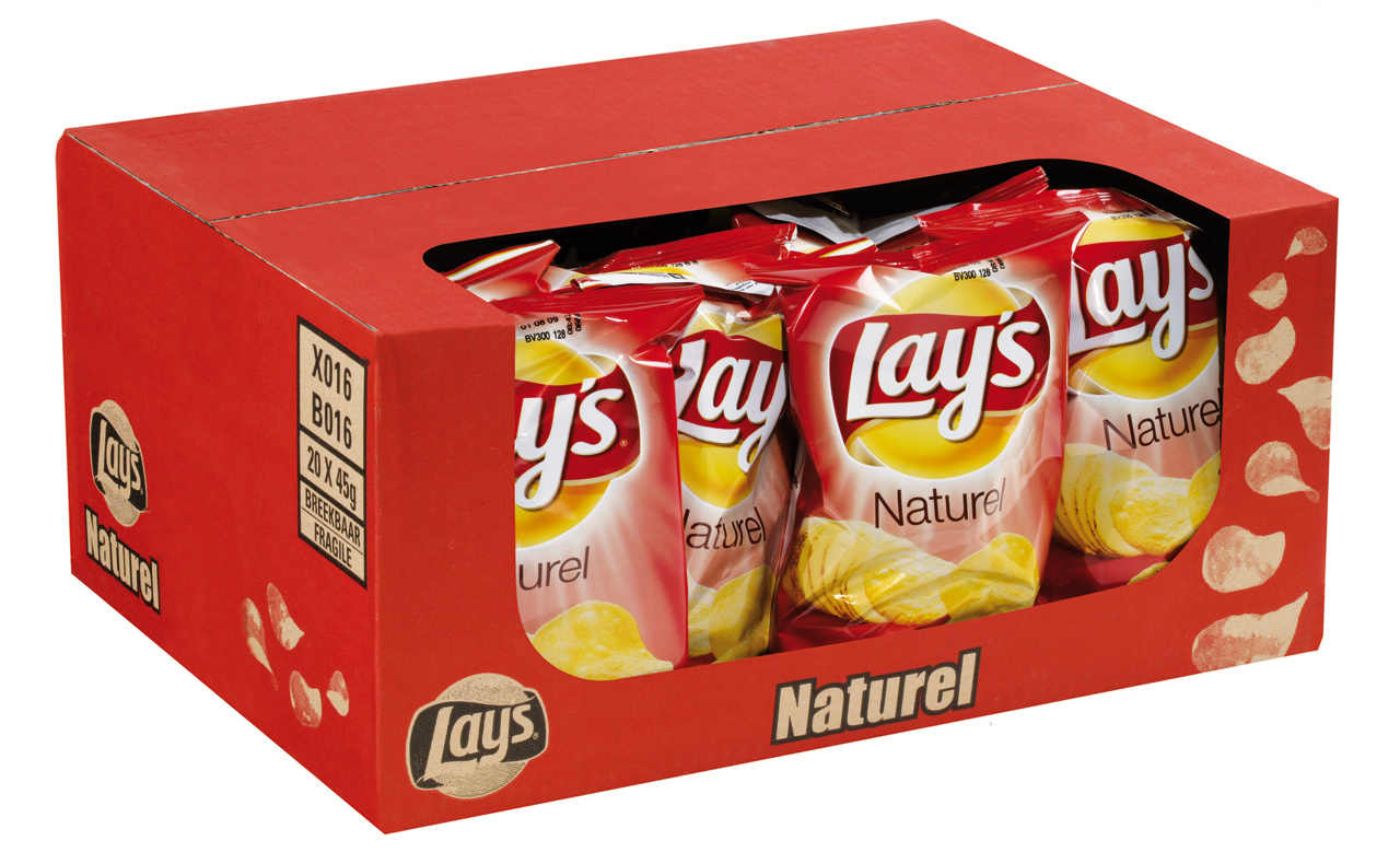 Lays chips 20x40gr naturel, foto 2 van 2