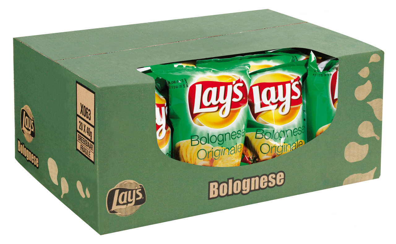 Lays chips 20x40gr bolognese, foto 2 van 2