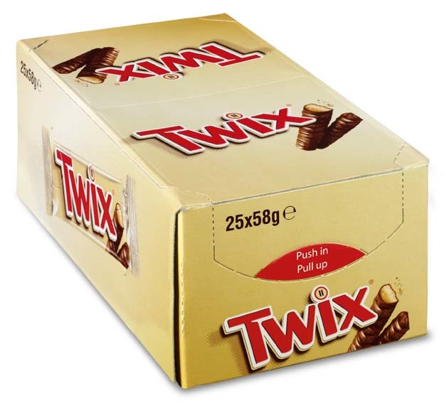 Twix single 25x50gr, foto 2 van 2