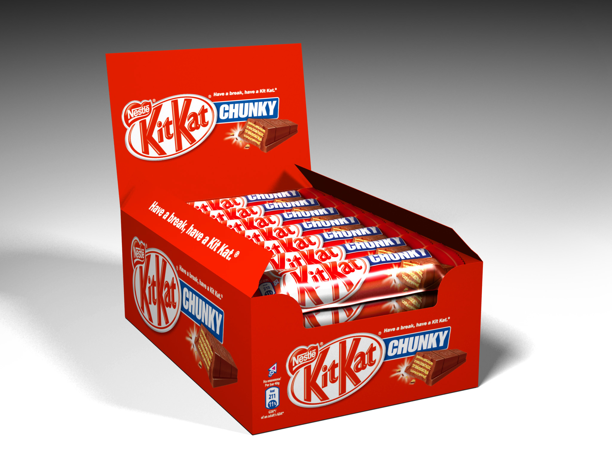 Kitkat 24x40gr chunky, foto 2 van 2