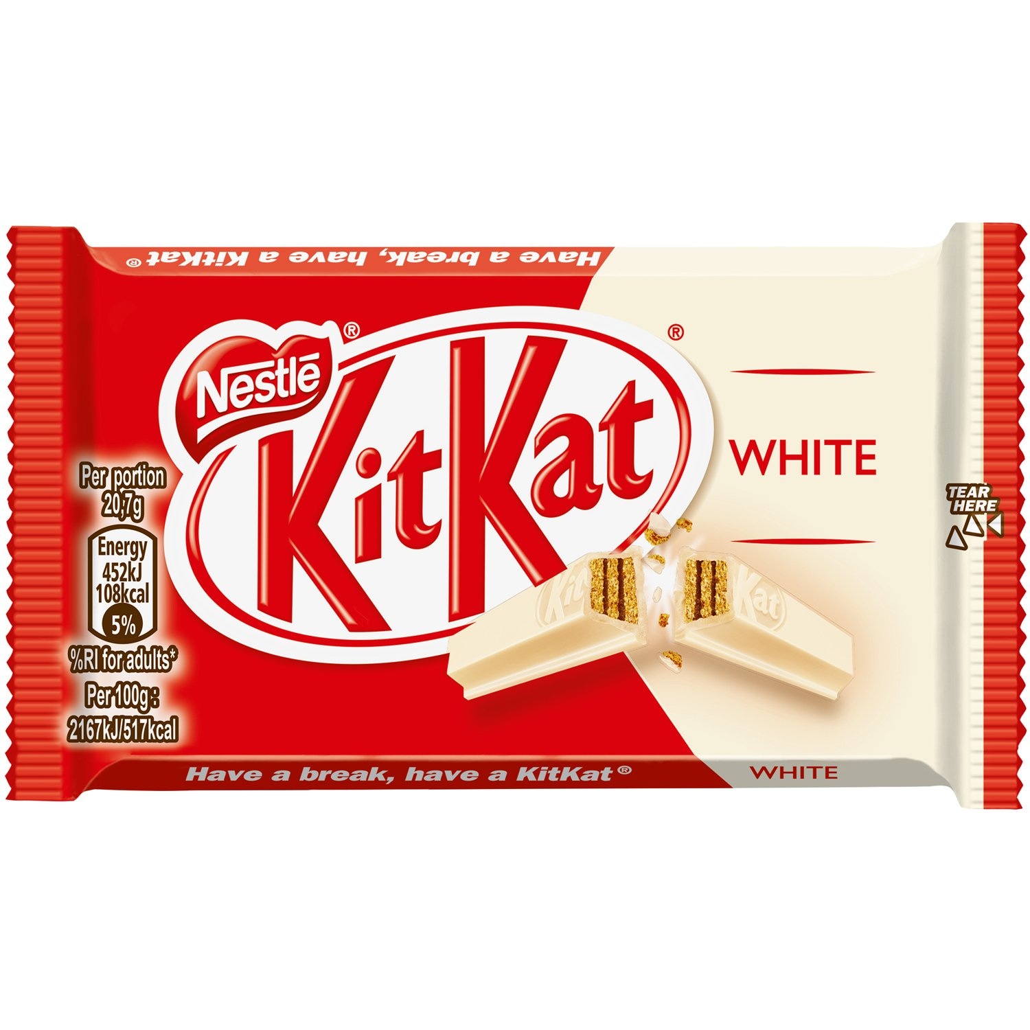 Kitkat 24x41.5gr single white