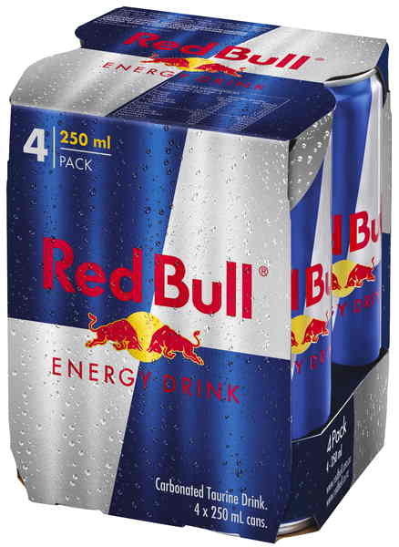 Red Bull 24x25cl blik 4-pack