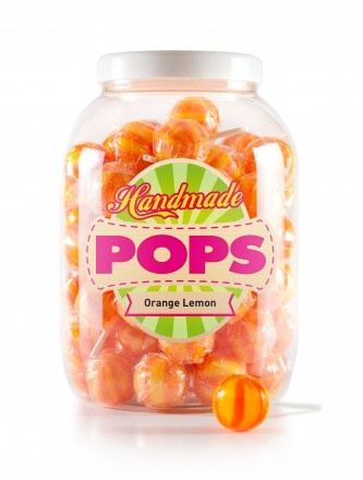Handmade pops 70x25gr orange lemon