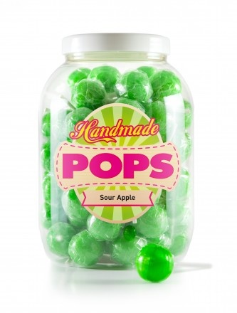Handmade pops 70x25gr sour apple