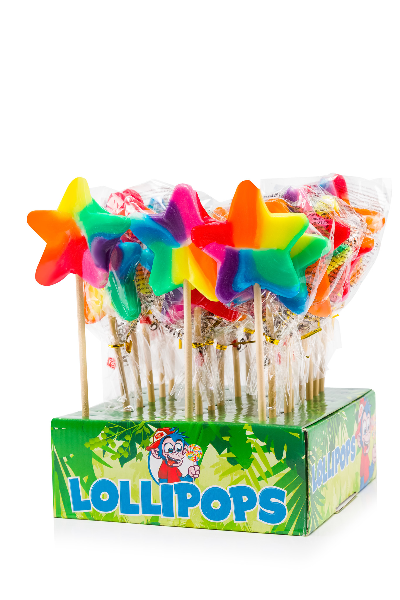 Felko lolly deco ster regenboog 24x40gr