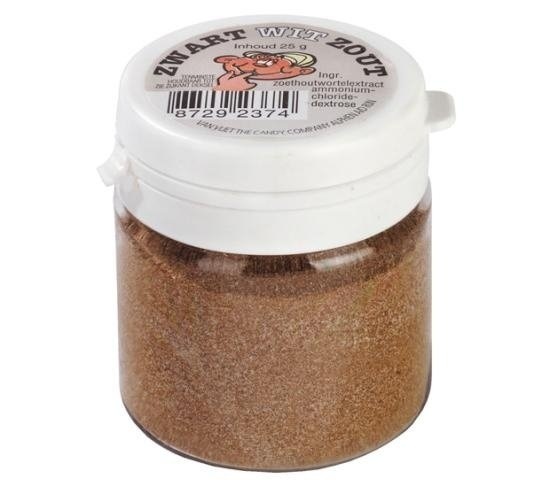 Kindly's zwart wit potjes poeder 22x25gr zout