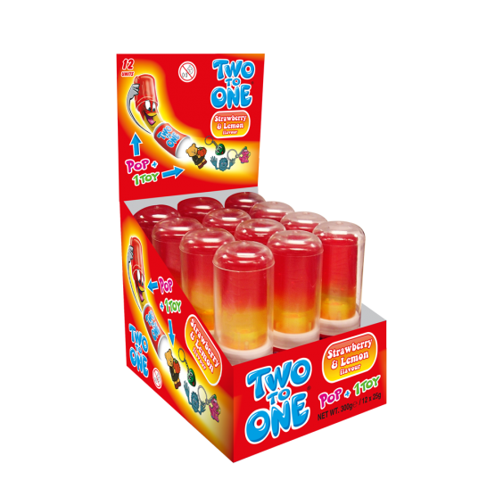 Two to one x12 strawberry lemon