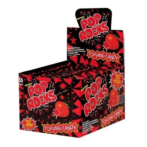 Pop rocks knettersnoep x50, foto 2 van 2