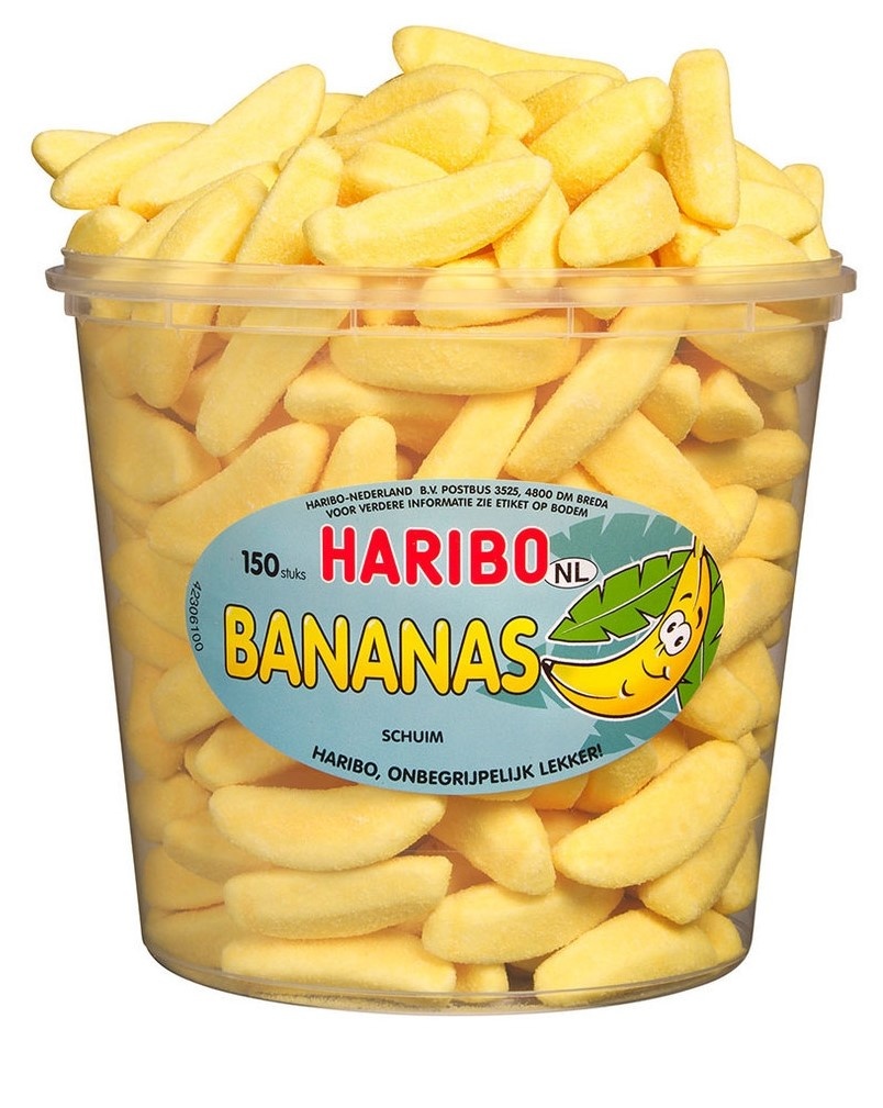 Haribo silo x150 bananas 1,05kg