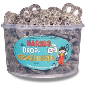 Haribo silo x150 veggie drop krakelingen 1,05kg