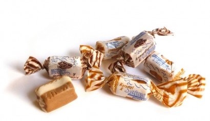 De Bron schepsnoep 1kg suikervrij toffee caribean & cream