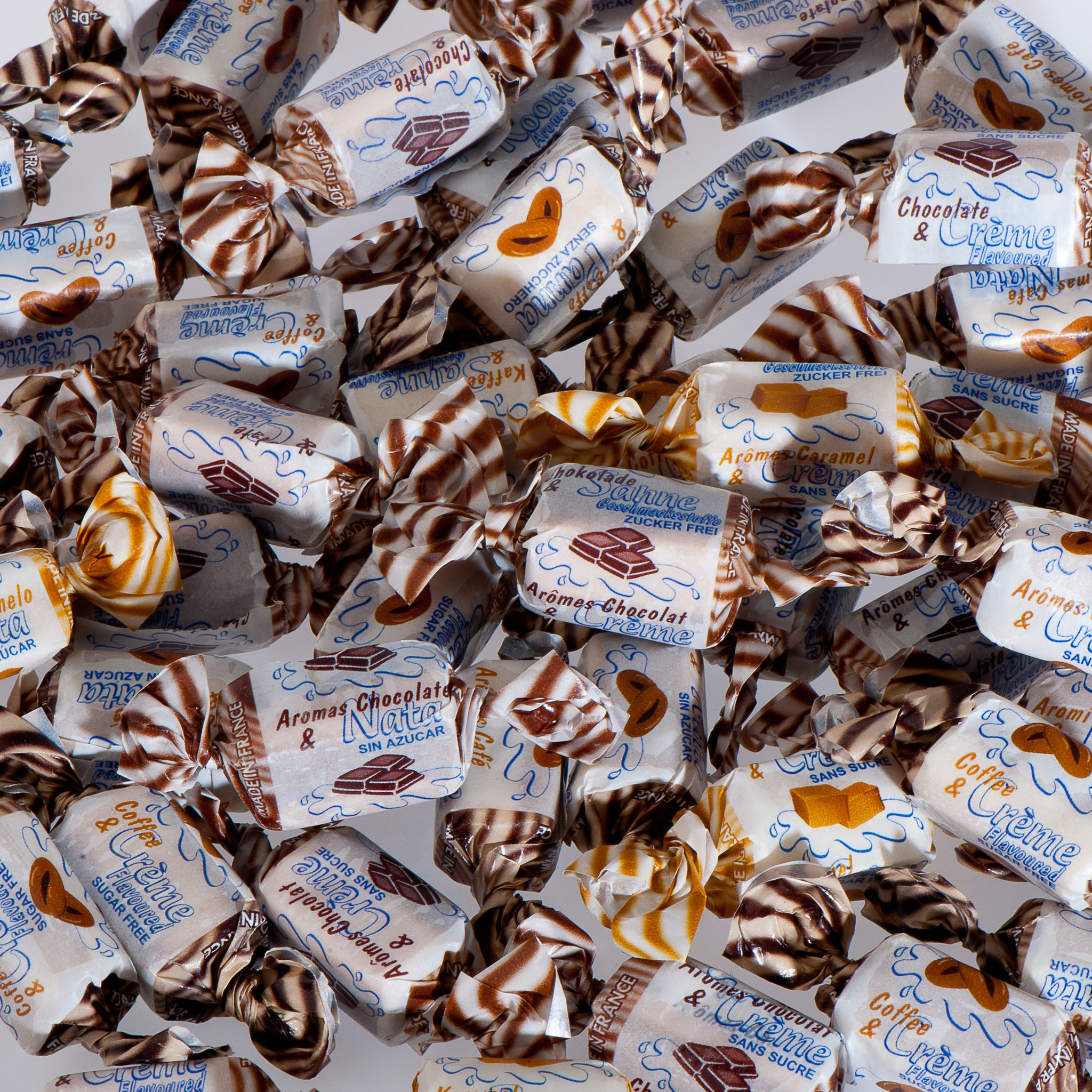 De Bron schepsnoep 1kg suikervrij toffee caribean & cream, foto 2 van 2