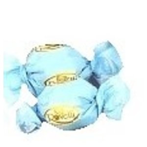 Rovelli chocolade bonbon bal 1kg blauw (ca70st)