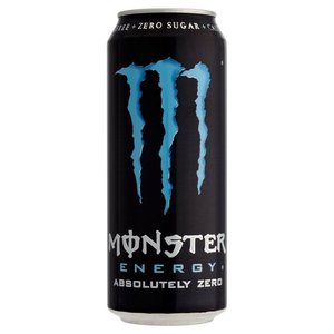 Monster blik 12x50cl absolut zero (blauw)