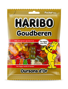 Haribo kantinelijn 28x75gr goudbeertjes