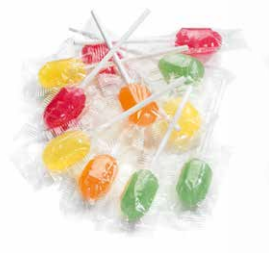 Lolly x100 stuntpops assorti cand'art
