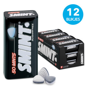 Smint tins 12x35gr (50) blackmint*