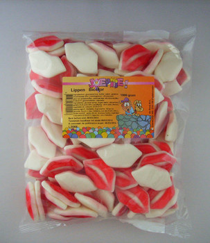 Joepie schepsnoep 1kg lippen bicolor