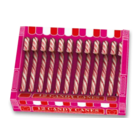 Candy canes wandelstok A12 rood 12,8cm 144gr rood-wit