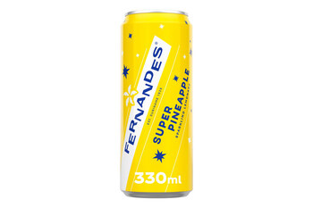 Fernandes 24x33cl sleek pineapple (geel)
