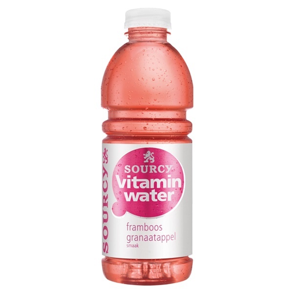 Sourcy 6x50cl vitamin water framboos (roze)
