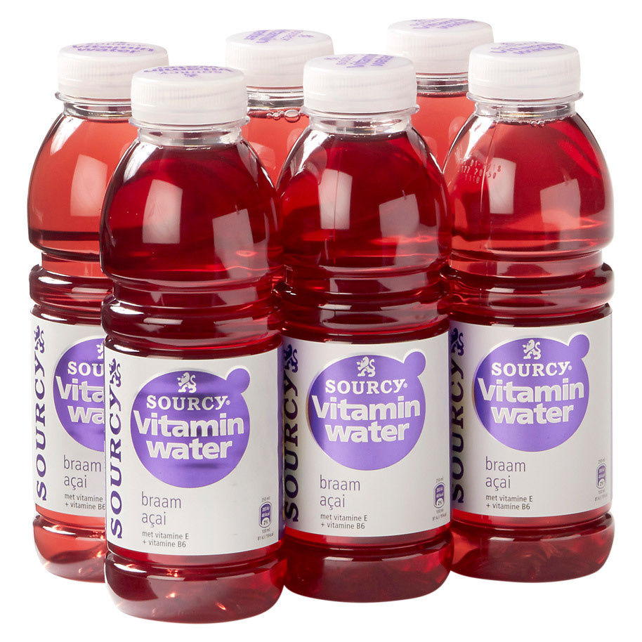 Sourcy 6x50cl vitamin water braam (paars), foto 2 van 2