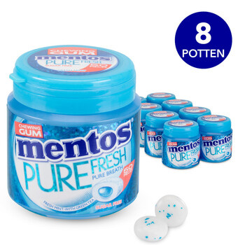 Mentos pot 8x pure freshmint 50st