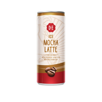 Douwe egberts 12x25cl blik ice mocca latte