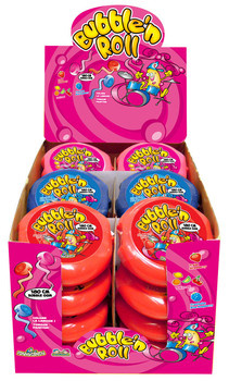 Funnycandy bubble 'n roll bubblegum 24x58gr 180cm
