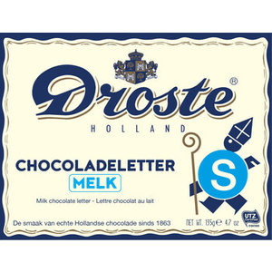 Sint Droste chocolade letter S 12x135gr melk