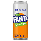 Fanta blik 24x33cl sleek orange zero