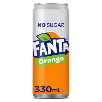 Fanta blik 24x33cl sleek orange zero