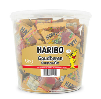 Haribo silo 100x9,8gr goudbeertjes