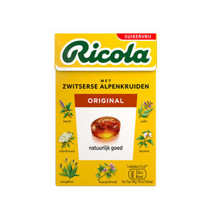 Ricola 20x50gr suikervrij original