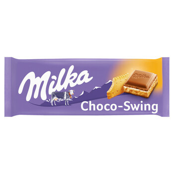 Milka 18x100gr tablet choco swing biscuit