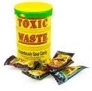 Toxic Waste 12x42gr yellow sour candy