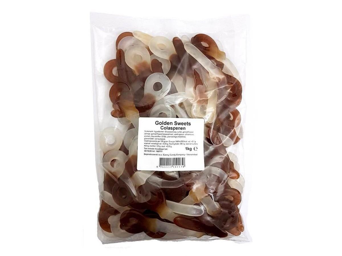 Golden Sweets schepsnoep 1kg cola sleutels spenen